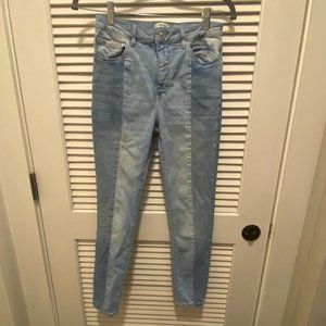 Two Tone Light Skinny Jeans